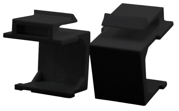 Produktbild MVT 200 129S  -  Keystone Modul Blind-Abdeckung, schwarz, Set(Preis) à 10 Stück